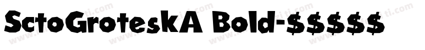 SctoGroteskA Bold字体转换
